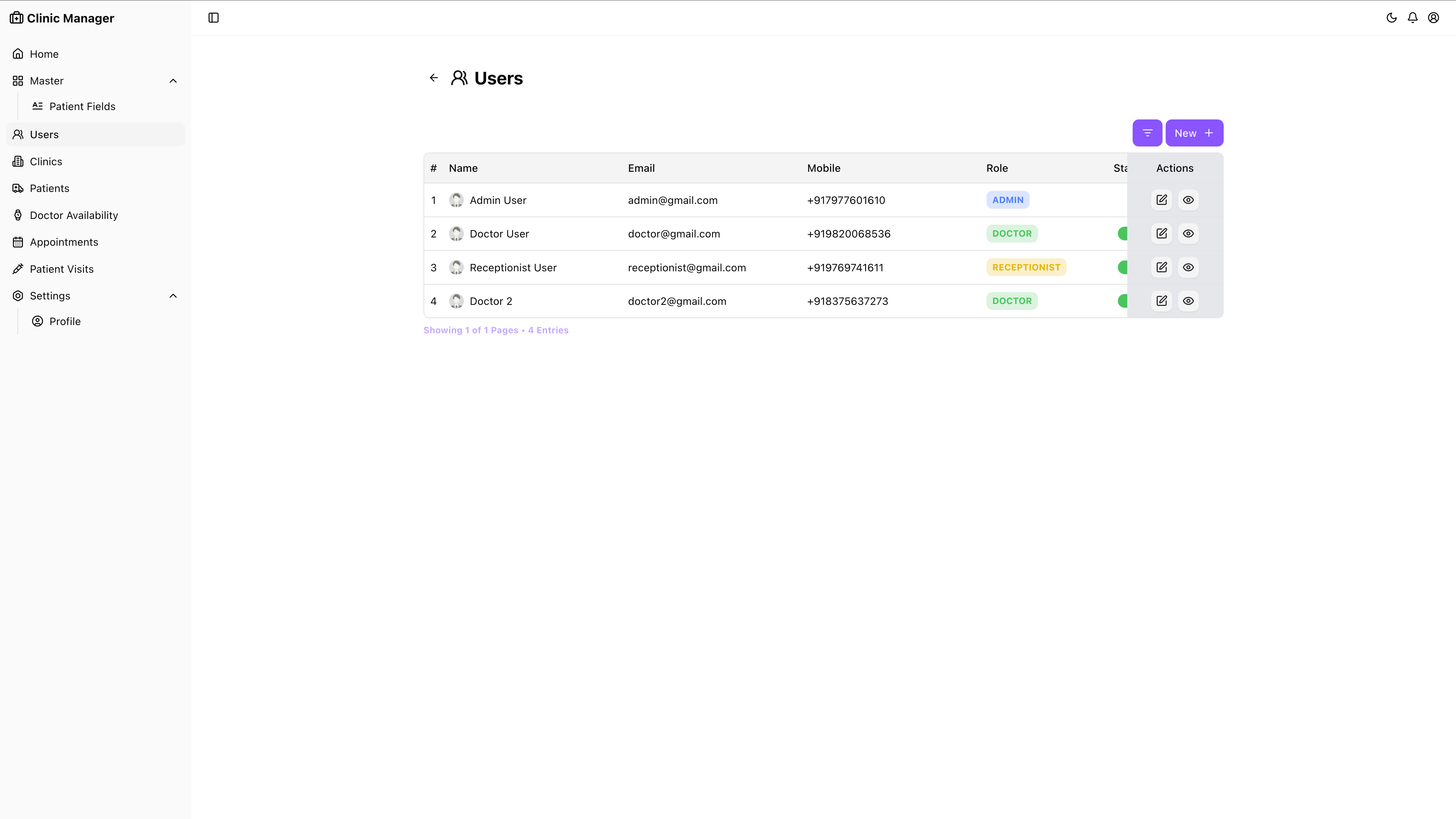 Clinic Management System